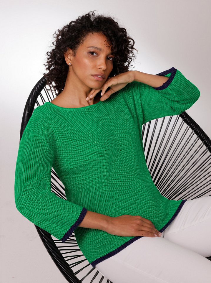 creation L Strickpullover 3/4 Arm-Pullover . von creation L