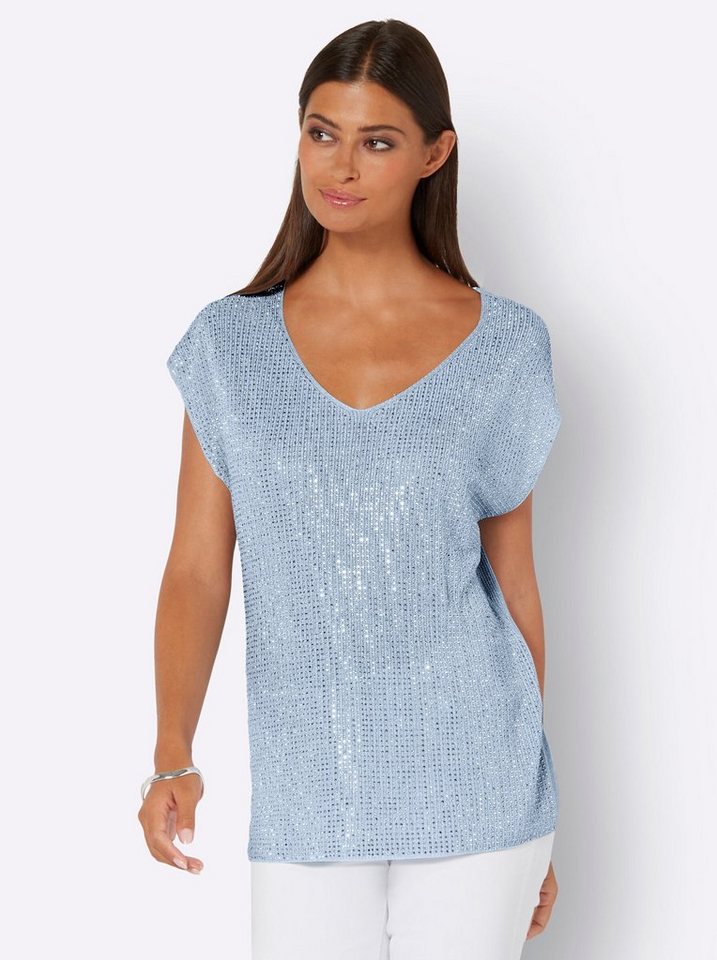 creation L Strickpullover V-Ausschnitt-Pullover . von creation L