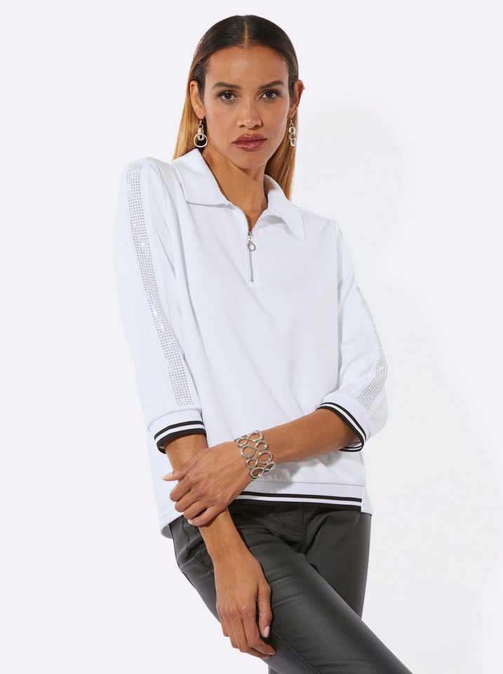 creation L Sweater Langarm-Poloshirt . von creation L