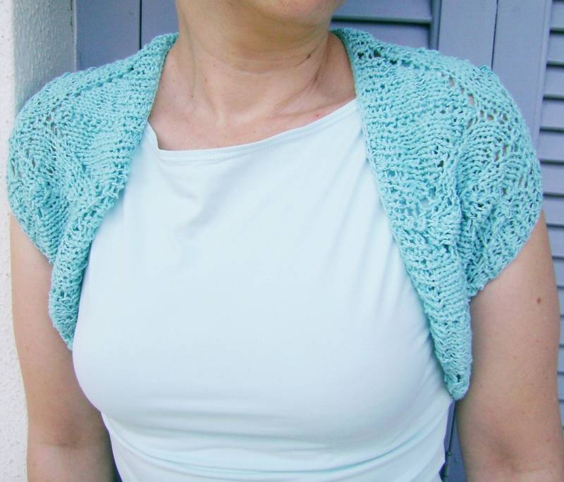 Türkiser Shrug, Gestrickter Sommerlicher Shrug Bolero, Spitzenmuster, Handgestrickter Türkiser Shrug, Gestrickter Sommerlicher Shrug Bolero, Spitzenmuster, Handgestrickter von creationsbyeve