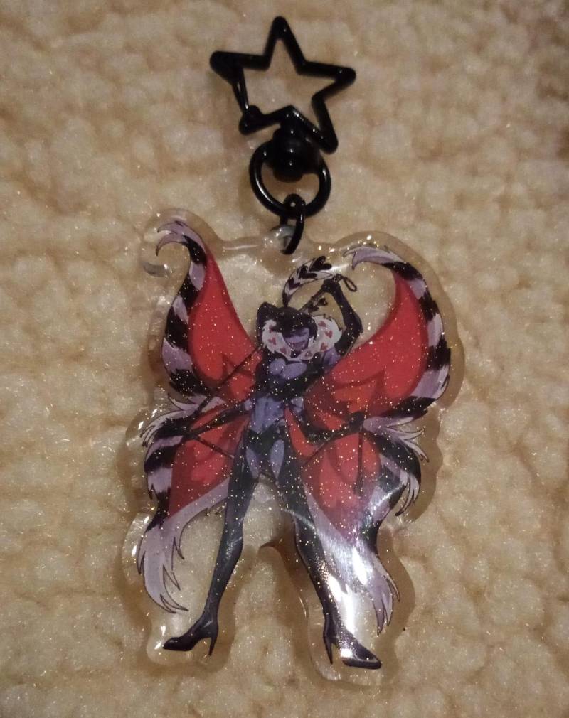 Hazbin Hotel - Valentino Acryl Schlüsselanhänger Hazbin Hotel - Valentino Acryl Schlüsselanhänger von creativiTeaHouse