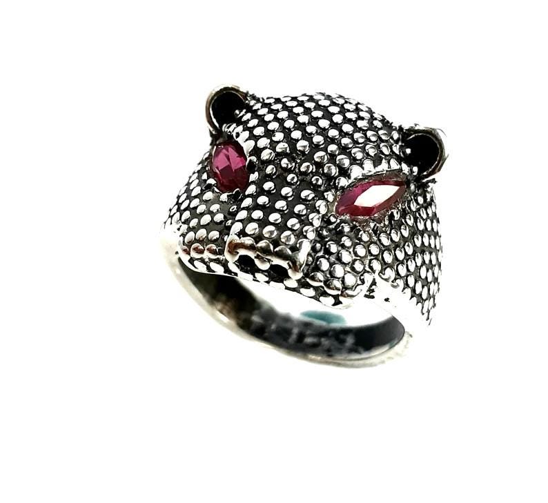 925 Silber Gepunkteter Pantherring von creazioniorafe