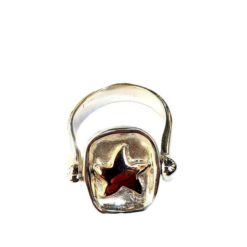 925 Silber Sternring von creazioniorafe