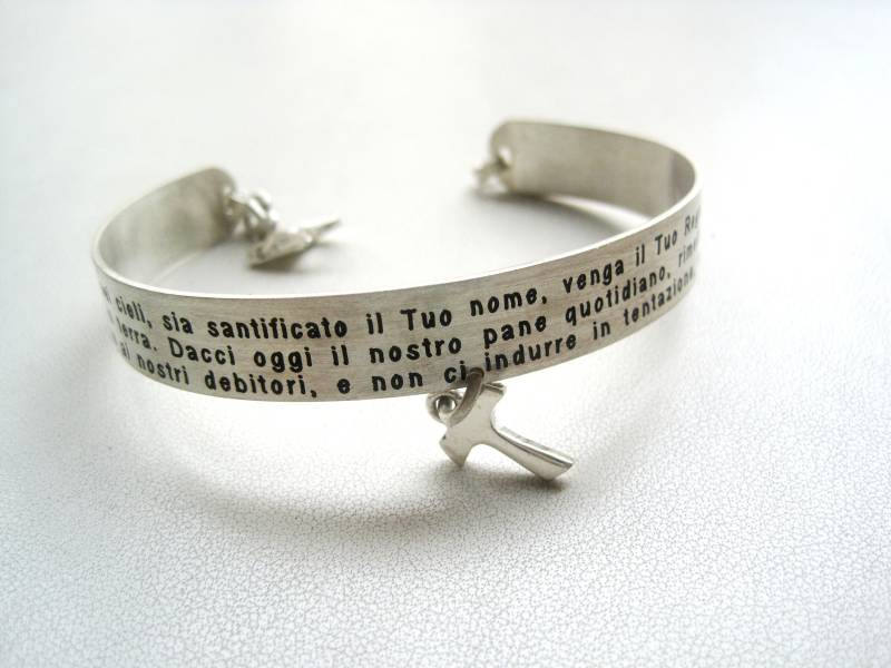 925 Silberarmband Mit Gebet von creazioniorafe