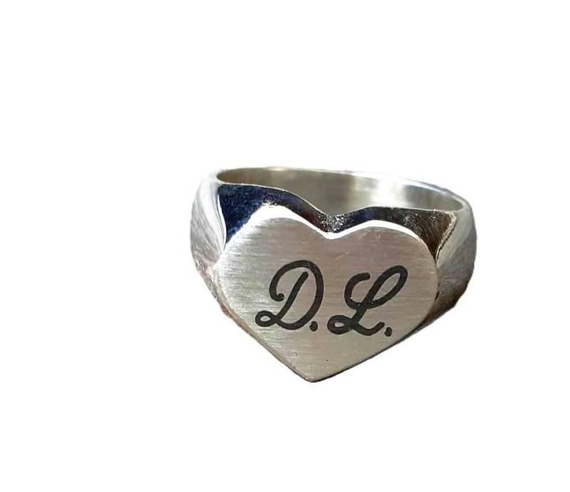 Chevalier Herzring in 925 Silber von creazioniorafe