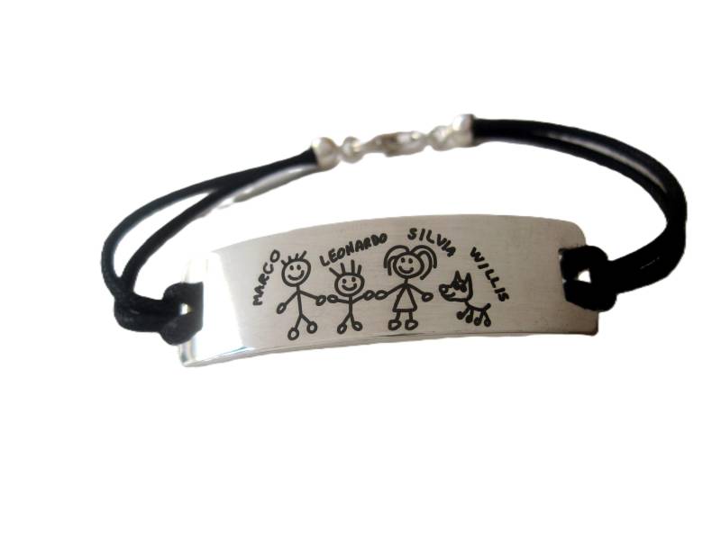 Familienarmband in Silber von creazioniorafe