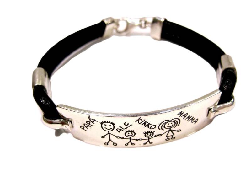 Familienarmband in Silber von creazioniorafe