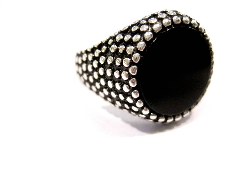 Gepunkteter Ring in Silber von creazioniorafe