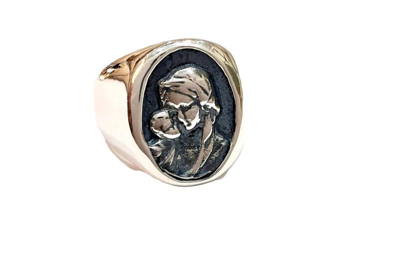 Heiliger Ring Madonna Silber 925 Heiliger Ring Madonna Silber 925 von creazioniorafe