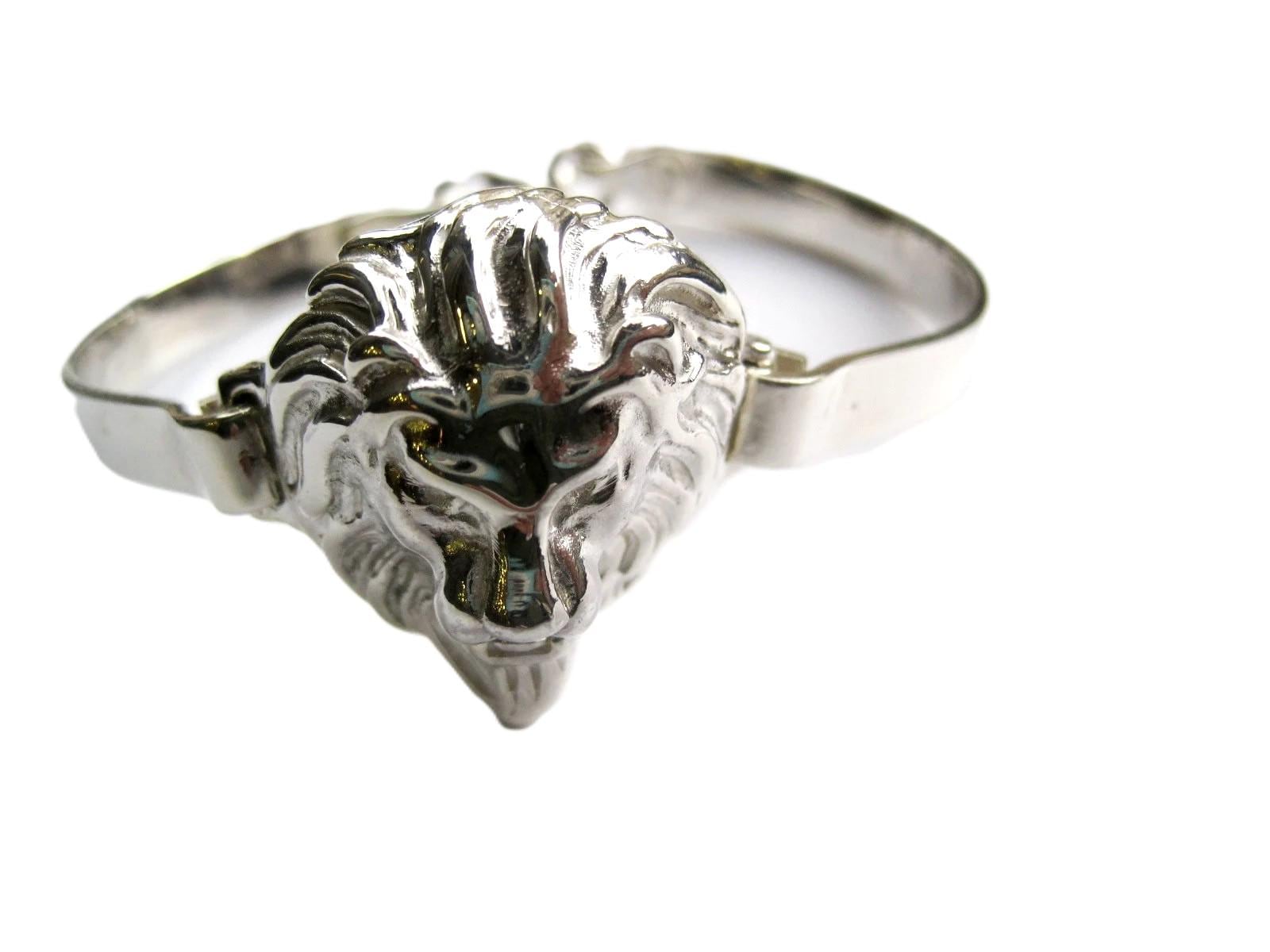 Löwenkopf Armband 925 Silber von creazioniorafe