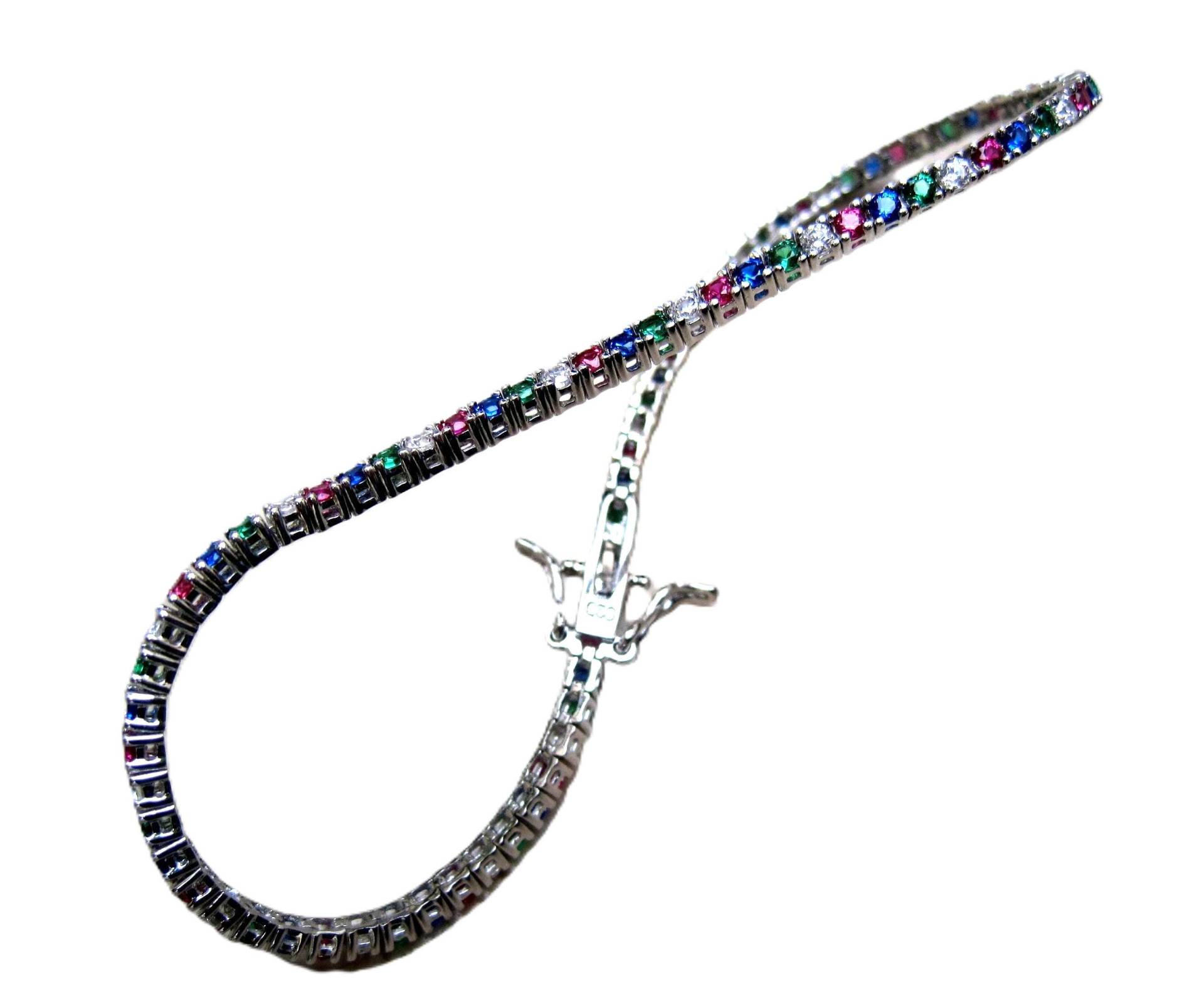 Mehrfarbiges Tennisarmband von creazioniorafe