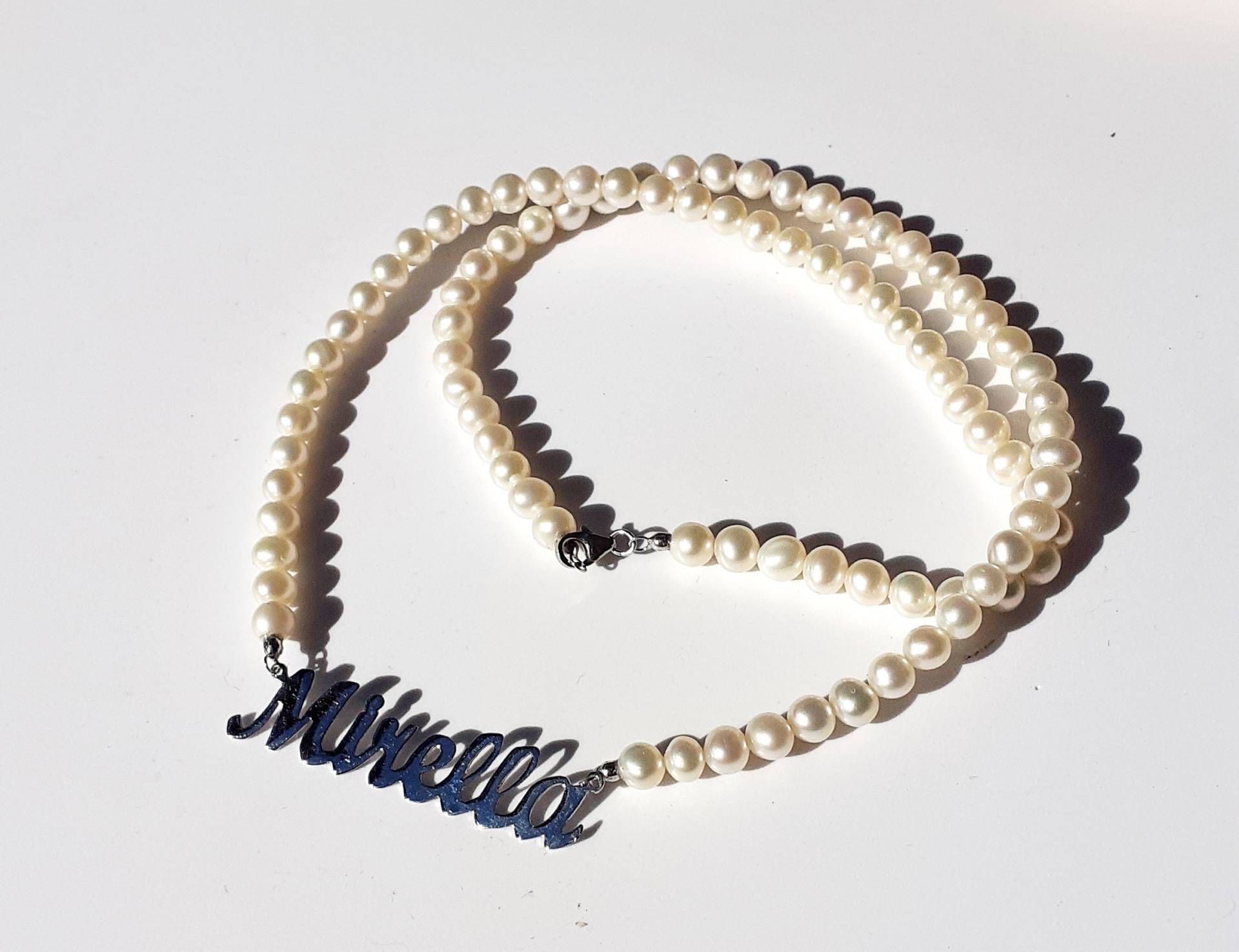 Namenskette Aus Goldenen Perlen von creazioniorafe