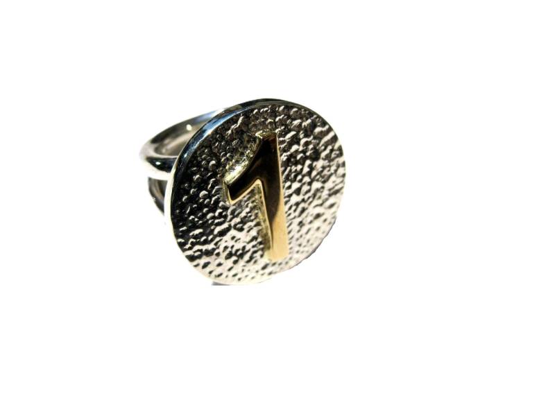 Ring Nummer 1 in Gold Und Silber von creazioniorafe
