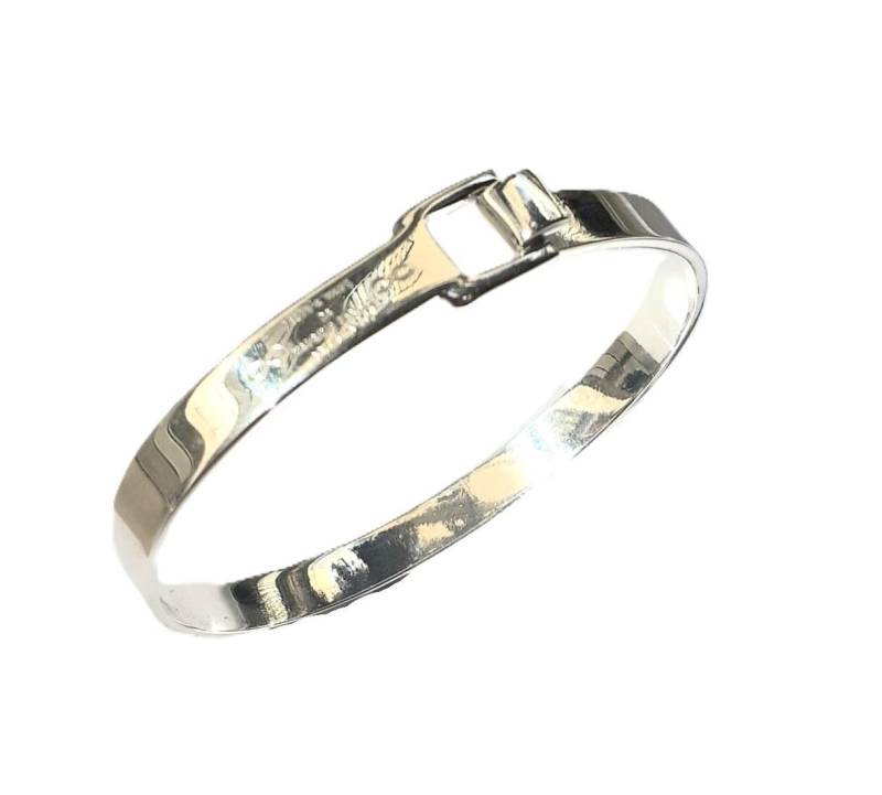 Silberarmband Mit Eingraviertem Spruch von creazioniorafe