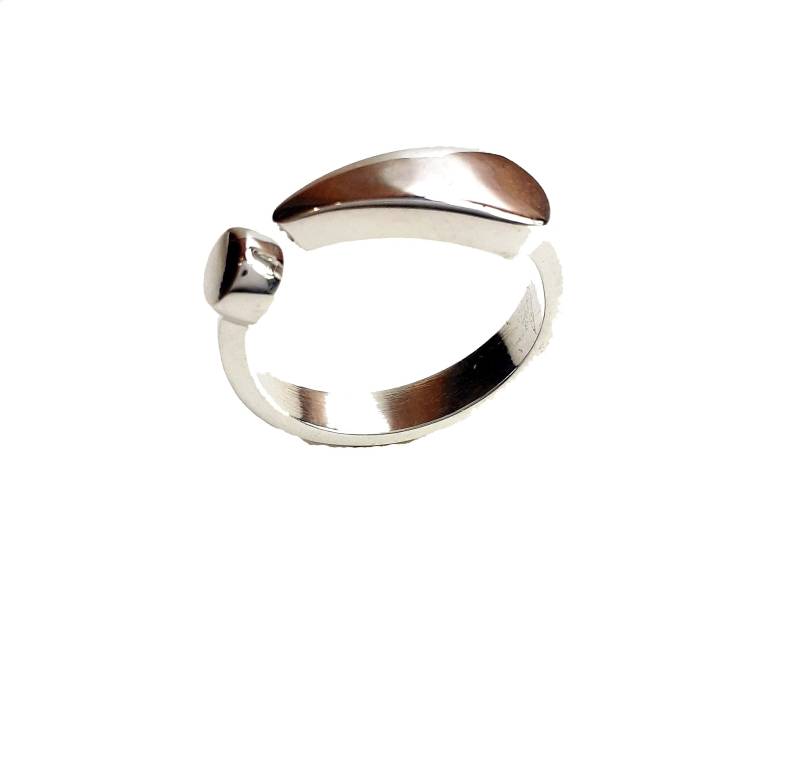 Silberner Ausrufezeichenring von creazioniorafe