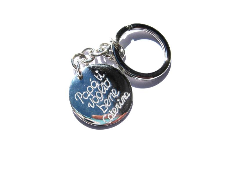 Silberner Familien-Schlüsselanhänger von creazioniorafe