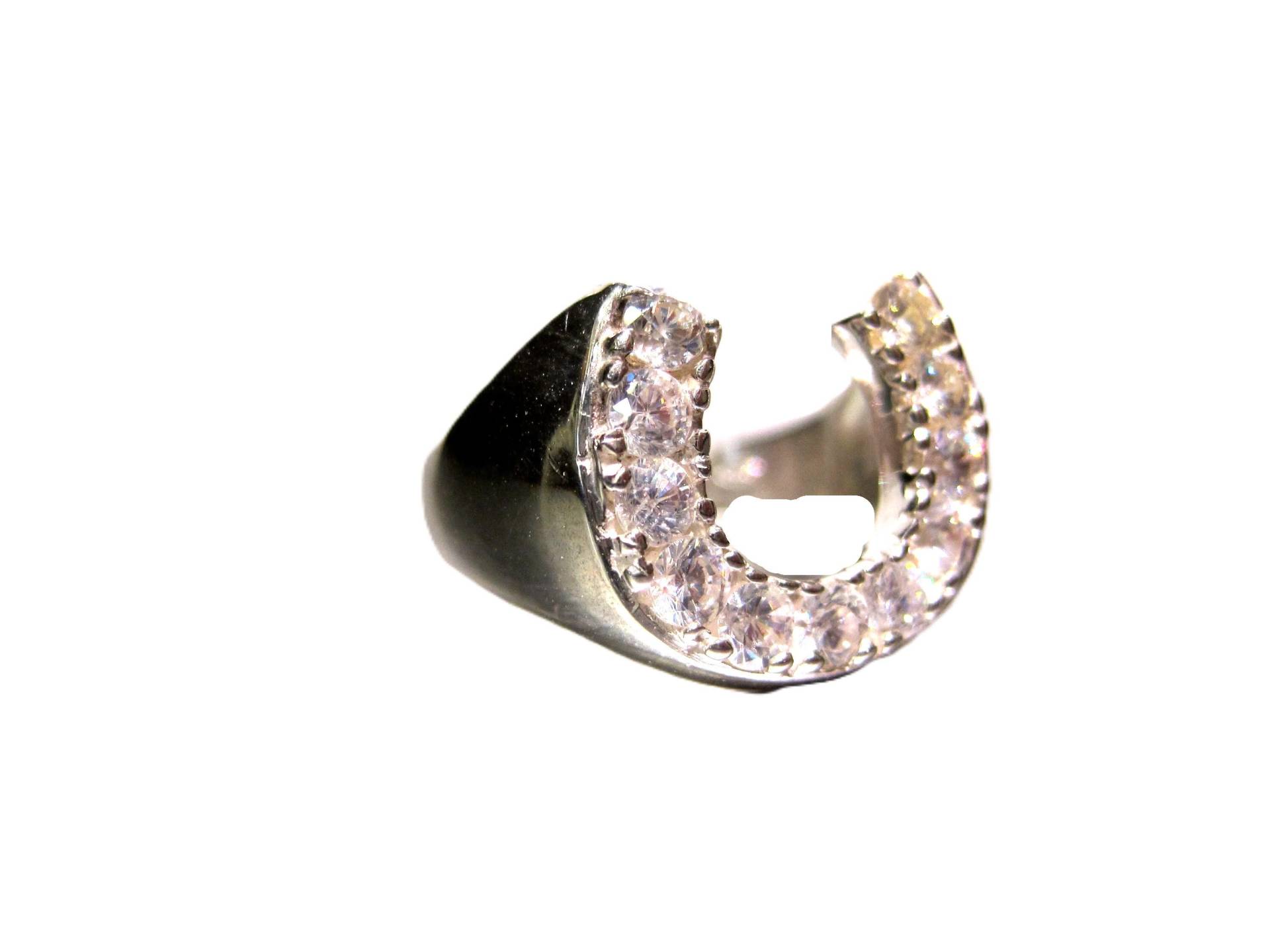 Silberner Hufeisenring von creazioniorafe