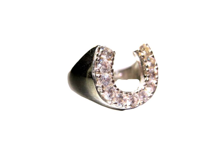 Silberner Hufeisenring von creazioniorafe