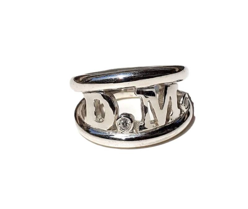 Silberner Initialenring Silberner Initialenring von creazioniorafe