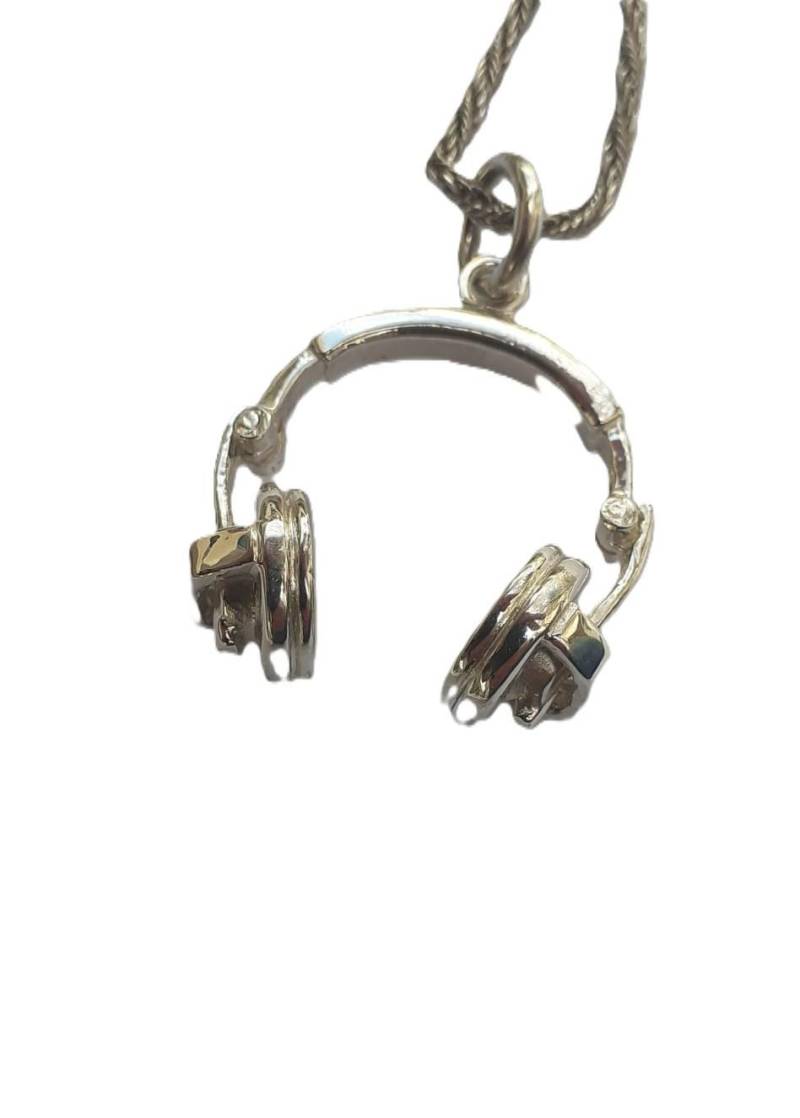 Silberner Kopfhörer-Anhänger von creazioniorafe