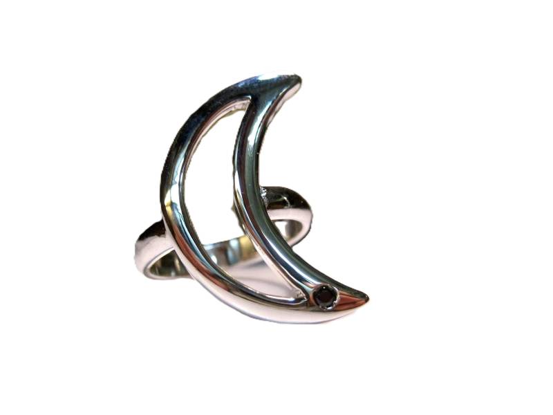 Silberner Mondring von creazioniorafe