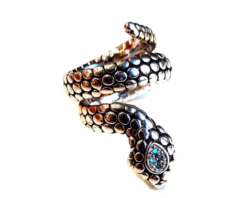 Silberner Schlangenring von creazioniorafe