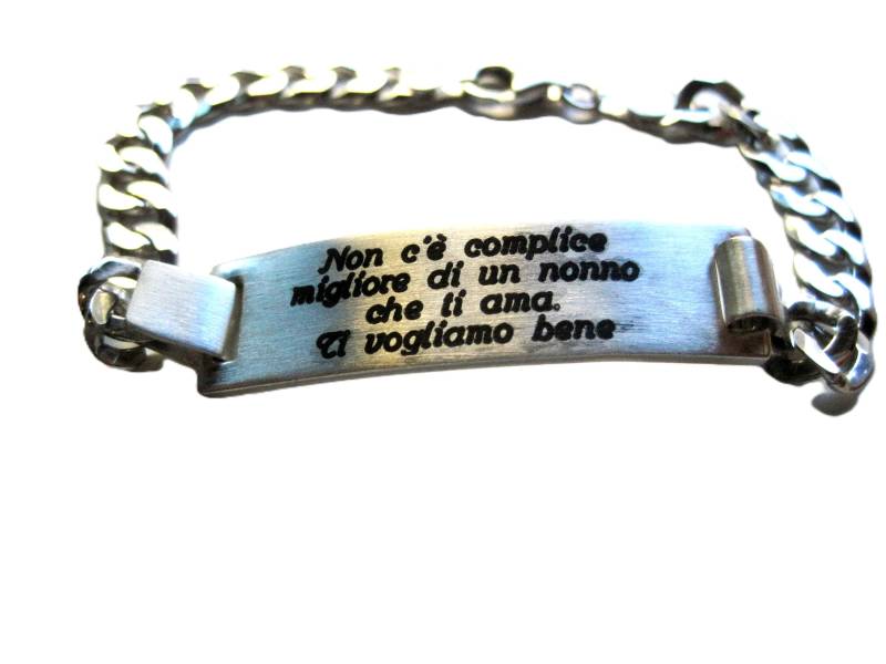 Silbernes Armband Mit Spruch von creazioniorafe