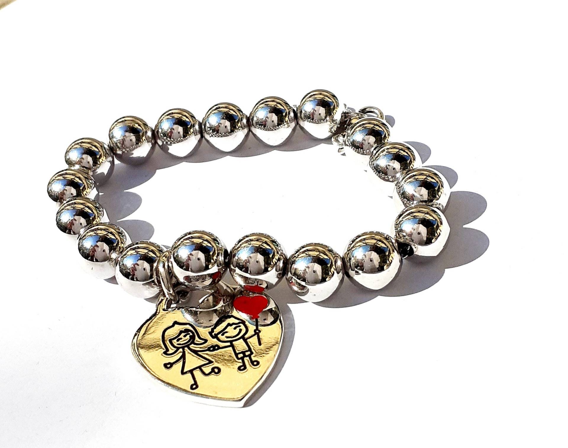 Silbernes Herzarmband von creazioniorafe