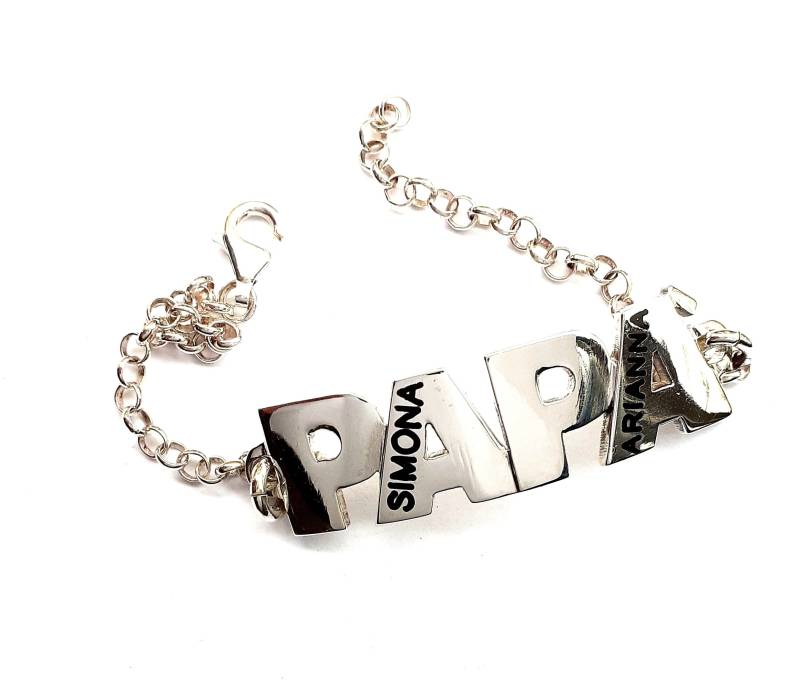 Silbernes Papa-Armband von creazioniorafe