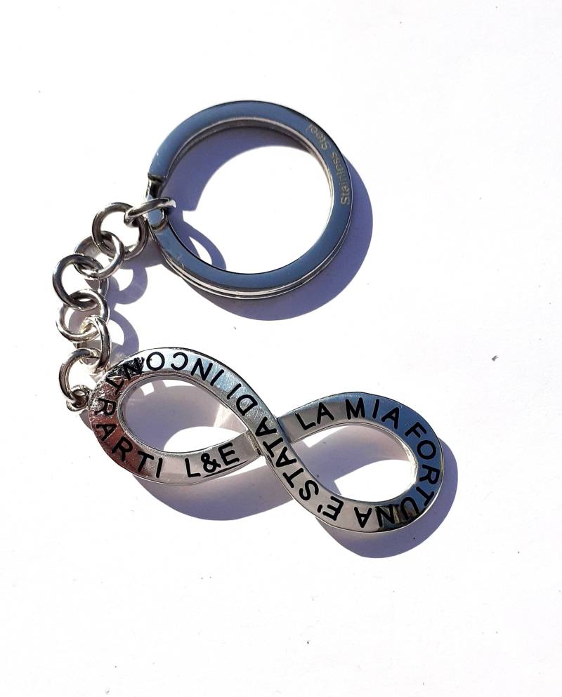 Unendlich Silberner Schlüsselanhänger von creazioniorafe