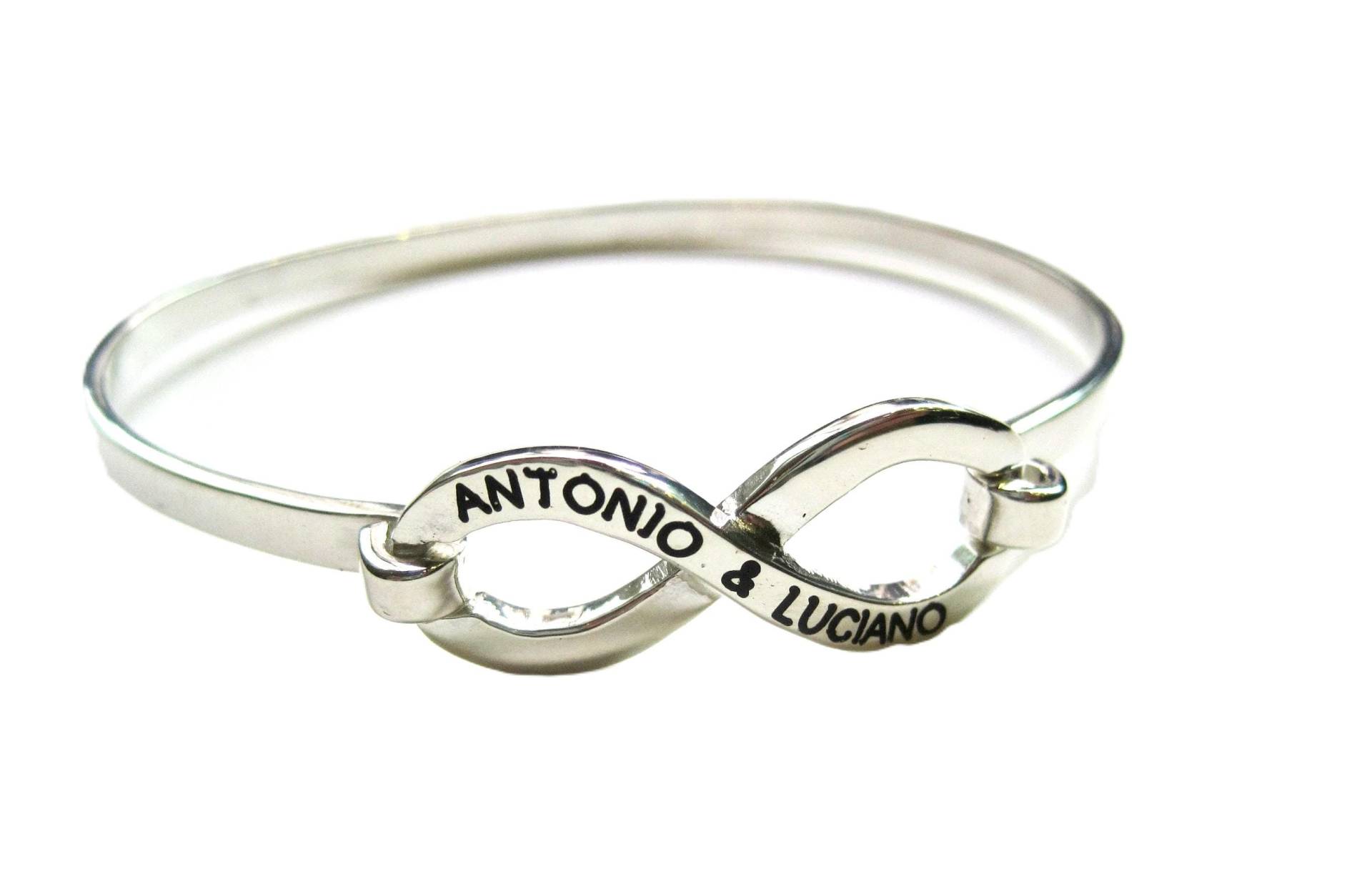 starres Infinity-Armband in Silber von creazioniorafe