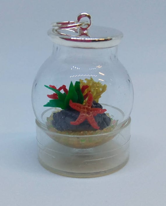 2 cm Glaskugel Anhänger Micro Aquarium Microlandscape Miniaturen 2 cm Glaskugel Anhänger Micro Aquarium Microlandscape Miniaturen von creilab