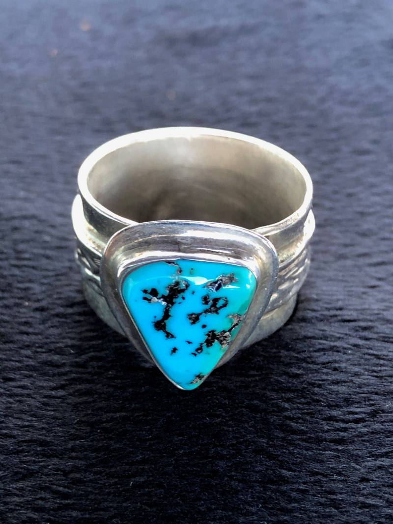 Kleines Dreieck Türkis Ring von crhartmarket