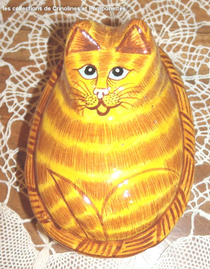 Handbemalte Handwerkerbox Die Katze Liegt in Ihrem Korb von crinolines58