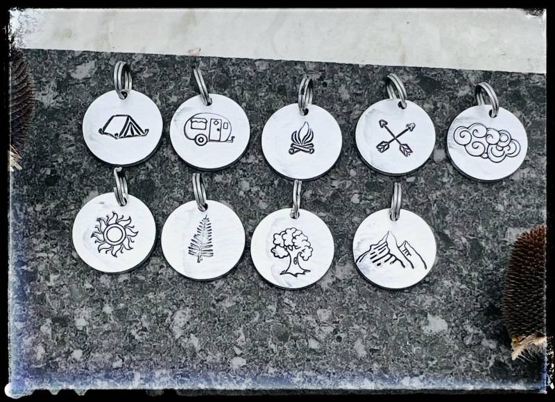 Camping Inspiriert Charms-Camping-Vegan Geschenk-Gift-Stocking Stuffers-Wandern Charme-Abenteuer Liebhaber-Fügen Sie Einen Charme-Camp von crobinsondesign
