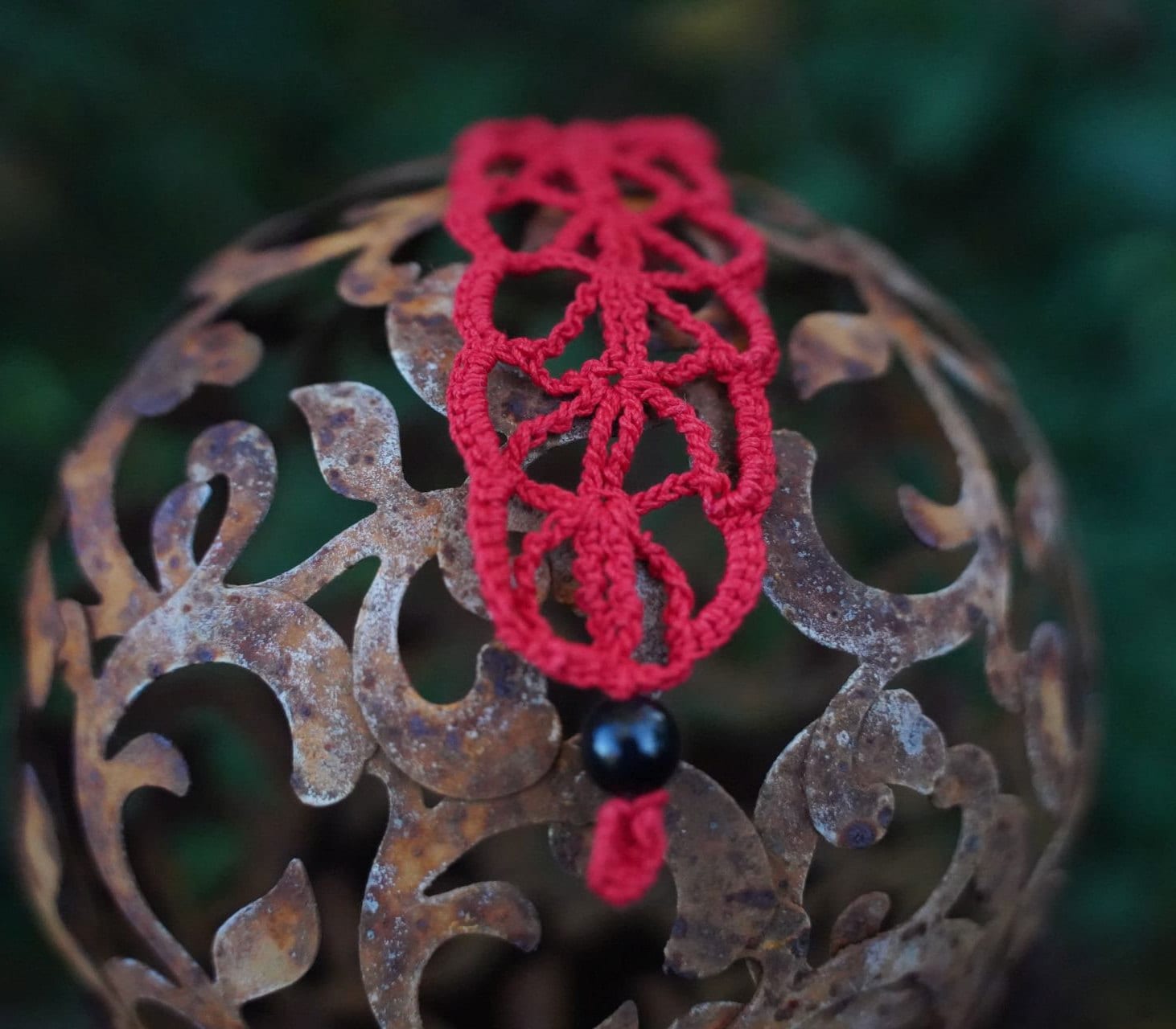 Armband Gehäkelt Rot von crochet4angel