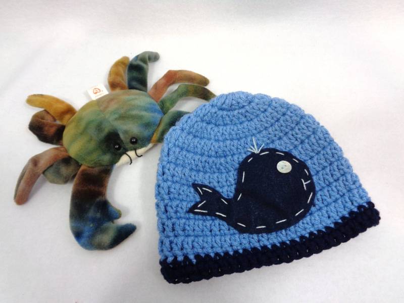 Baby Wal Mütze Gehäkelt Neugeborenen Fotorequisite von crochetedbycharlene