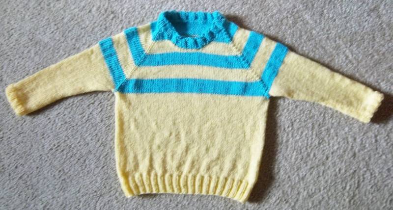 Pullover - Handgestrickter Raglan Für 4 Jährige Kinder Junge Oder Mädchen von crochetknittingqueen