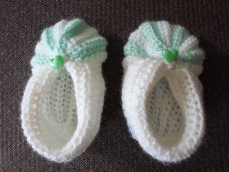 Schuhe - Babyschuhe Gehäkelt 3 6 Monate von crochetknittingqueen