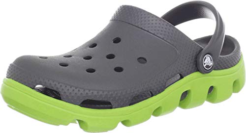 crocs Unisex-Erwachsene Duet Sport Clog, Graphite/Volt Green, 36/37 EU von Crocs