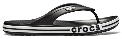 Crocs Unisex's Bayaband Flip Flop,Black/White,46/47 EU von Crocs