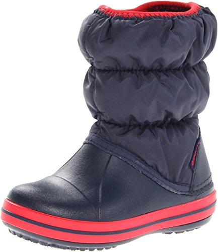 Crocs Winter Puff Boot Kids, Unisex - Kinder Schneestiefel, Blau (Navy/Red), 24/25 EU (US C8) von Crocs