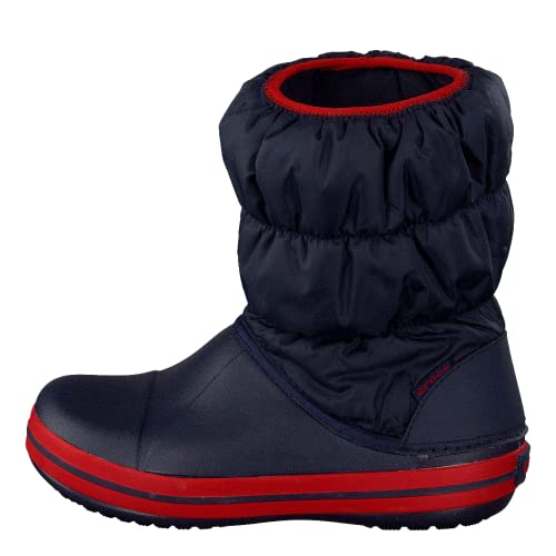 Crocs Winter Puff Boot Kids, Unisex - Kinder Schneestiefel, Blau (Navy/Red), 30/31 EU von Crocs
