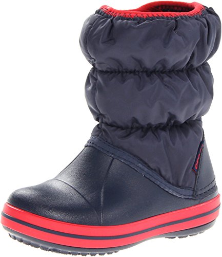 Crocs Winter Puff Boot Kids, Unisex - Kinder Schneestiefel, Blau (Navy/Red), 32/33 EU von Crocs
