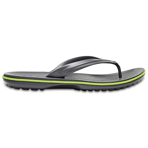 Crocs Unisex Crocband Flip Flip Flops, Graphit Voltgrün, 38/39 EU von Crocs