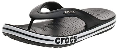 Crocs Unisex's Bayaband Flip Flop,Black/White,42/43 EU von Crocs