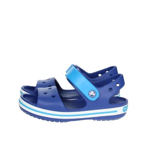 Crocs Crocband Sandalen – Unisex Kindersandalen – Leicht und mit sicherer Passform – Cerulean Blue/Ocean – Größe 23-24 von Crocs