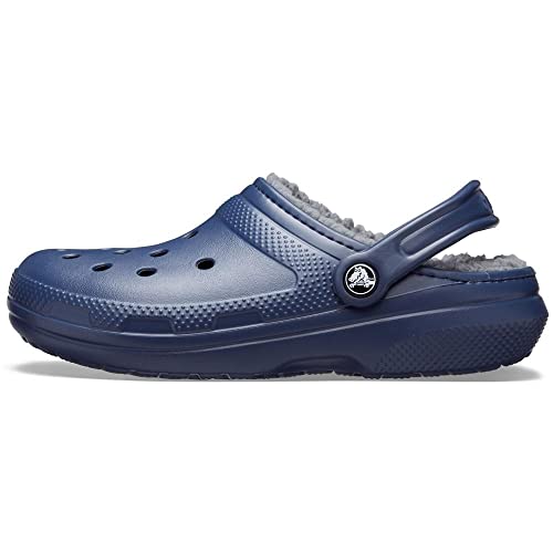 Crocs Unisex Classic Lined Clogs, Navy/Charcoal, 48/49 EU von Crocs