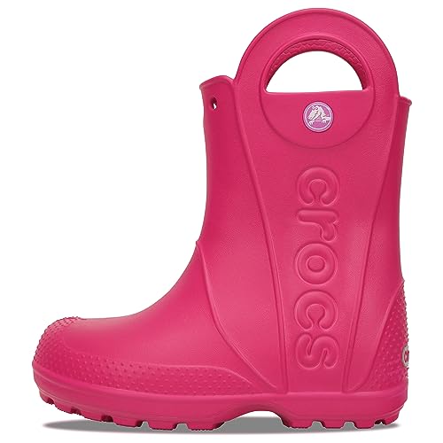 Crocs unisex-child Handle It Rain Boot Rain Boot, Candy Pink, 33/34 EU von Crocs