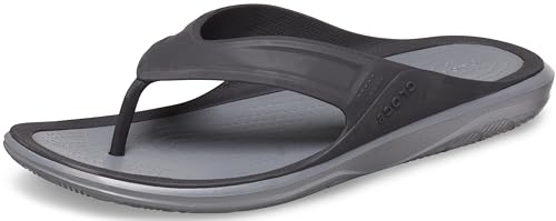 crocs Herren Swiftwater Wave Flip Men Flipflop, Black/Slate Grey, 39/40 EU von Crocs